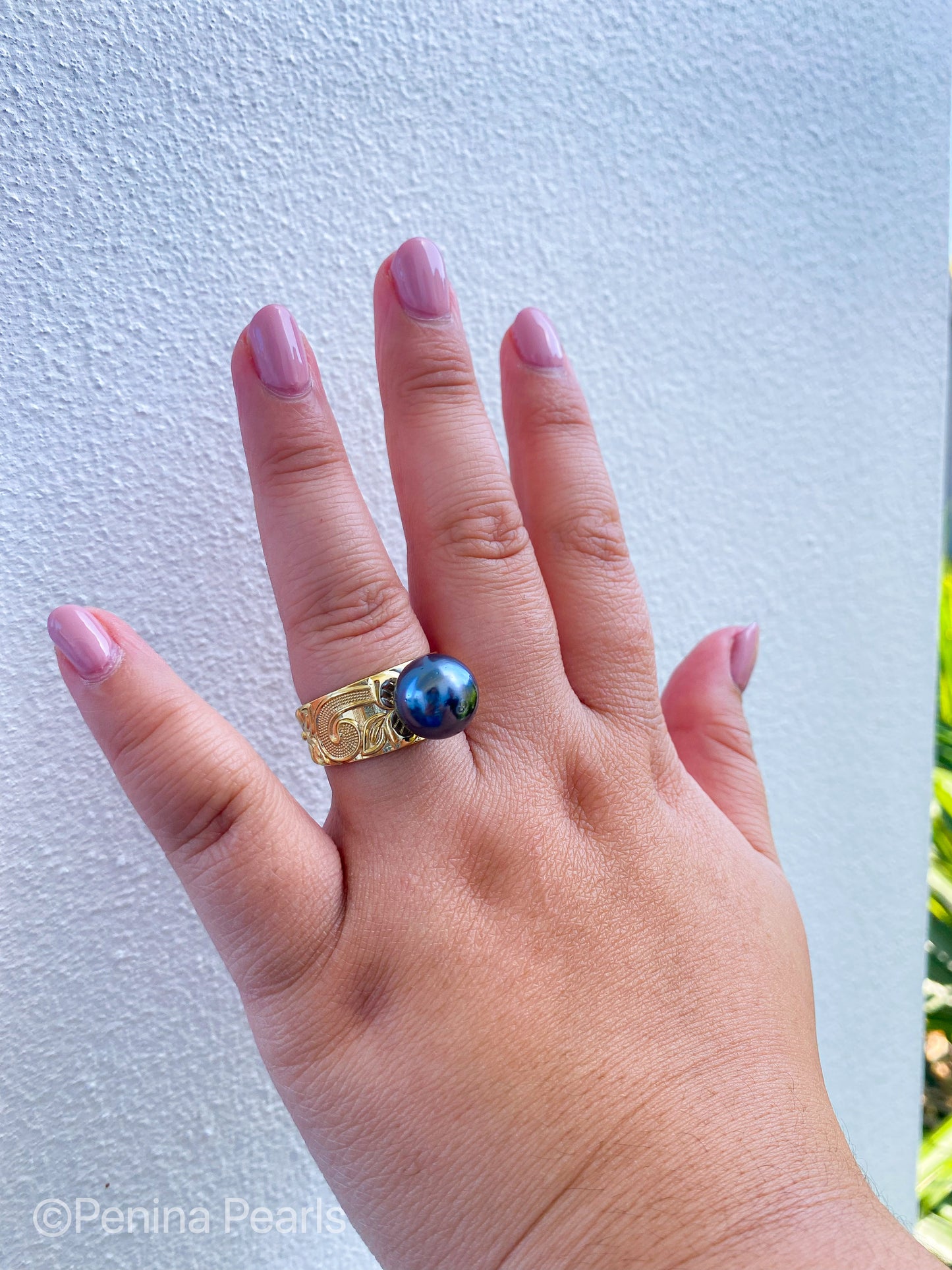 ROSA RINGS - MULTICOLOUR VARIETY - Hawaiian Engraving Premium Shell Pearl Ring